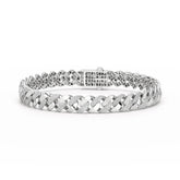 2.62 CT Round Cut Men's Cuban Bracelet